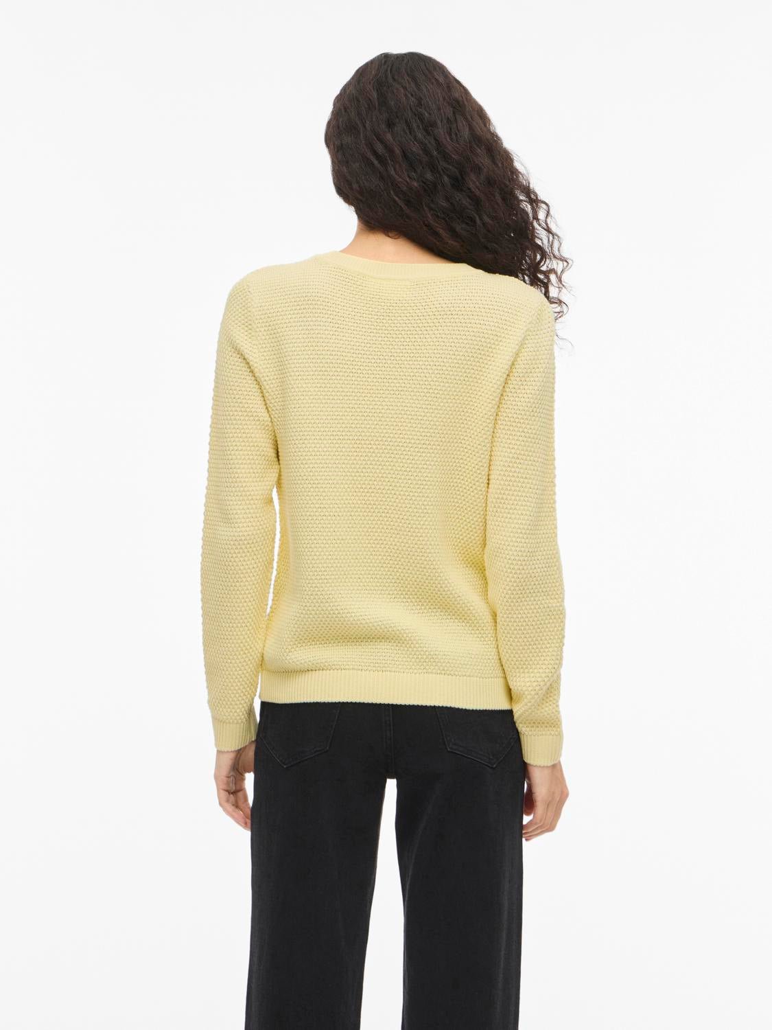 VIDALO Pullover - Pastel Yellow - VERO MODA & VILA Bergvik